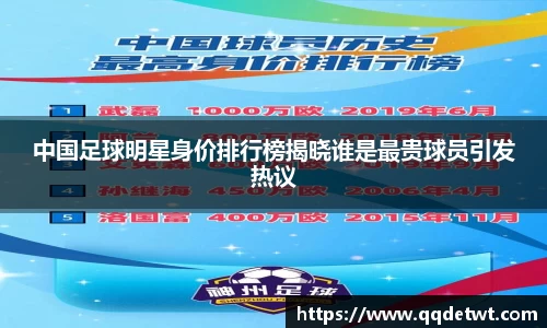 中国足球明星身价排行榜揭晓谁是最贵球员引发热议